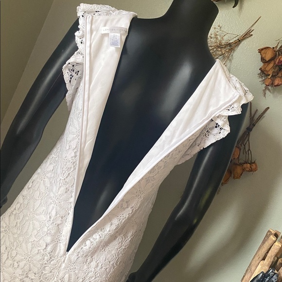 London Times Ivory Lace Dress - Picture 11 of 13
